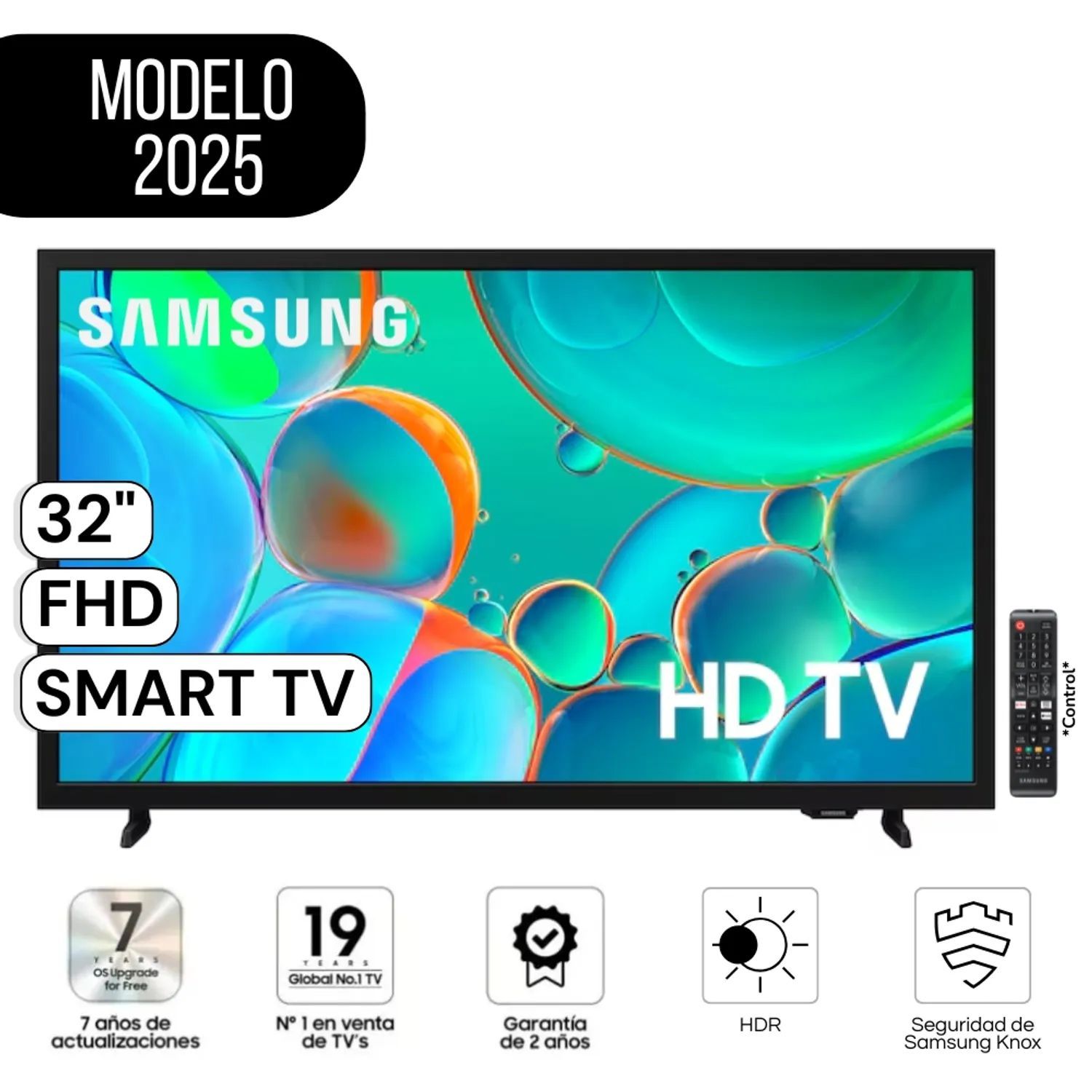 TELEVISOR SAMSUNG 32 FHD SMART TV SAMSUNG UN32H5000FG + VENTILADOR - 3