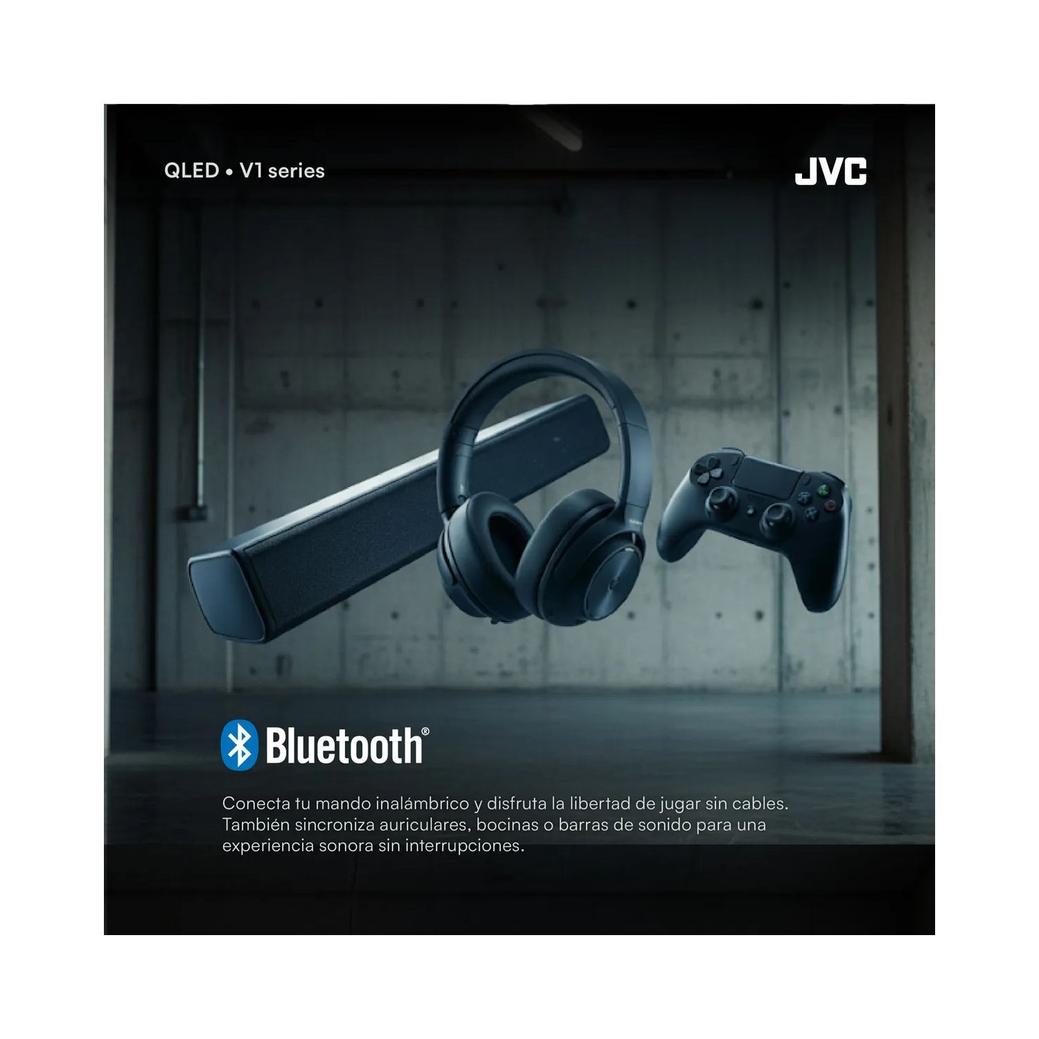 TELEVISOR JVC 50 QLED FHD GOOGLE TV LT-50KM4584 SMART TV + AUDIFONO - 6