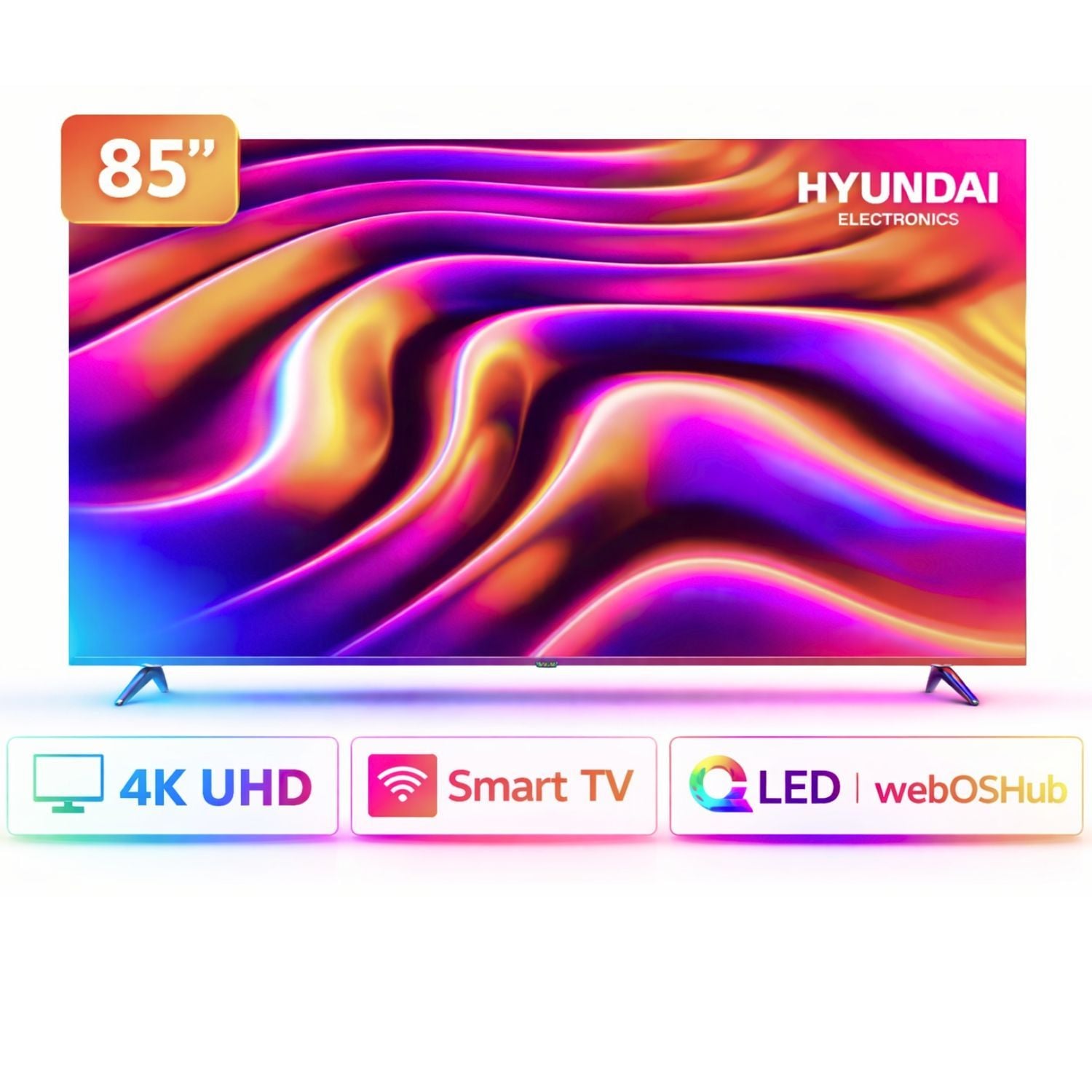 TELEVISOR HYUNDAI QLED 85 4K UHD WEBOS MODELO HYLED8502QW4KM - 1