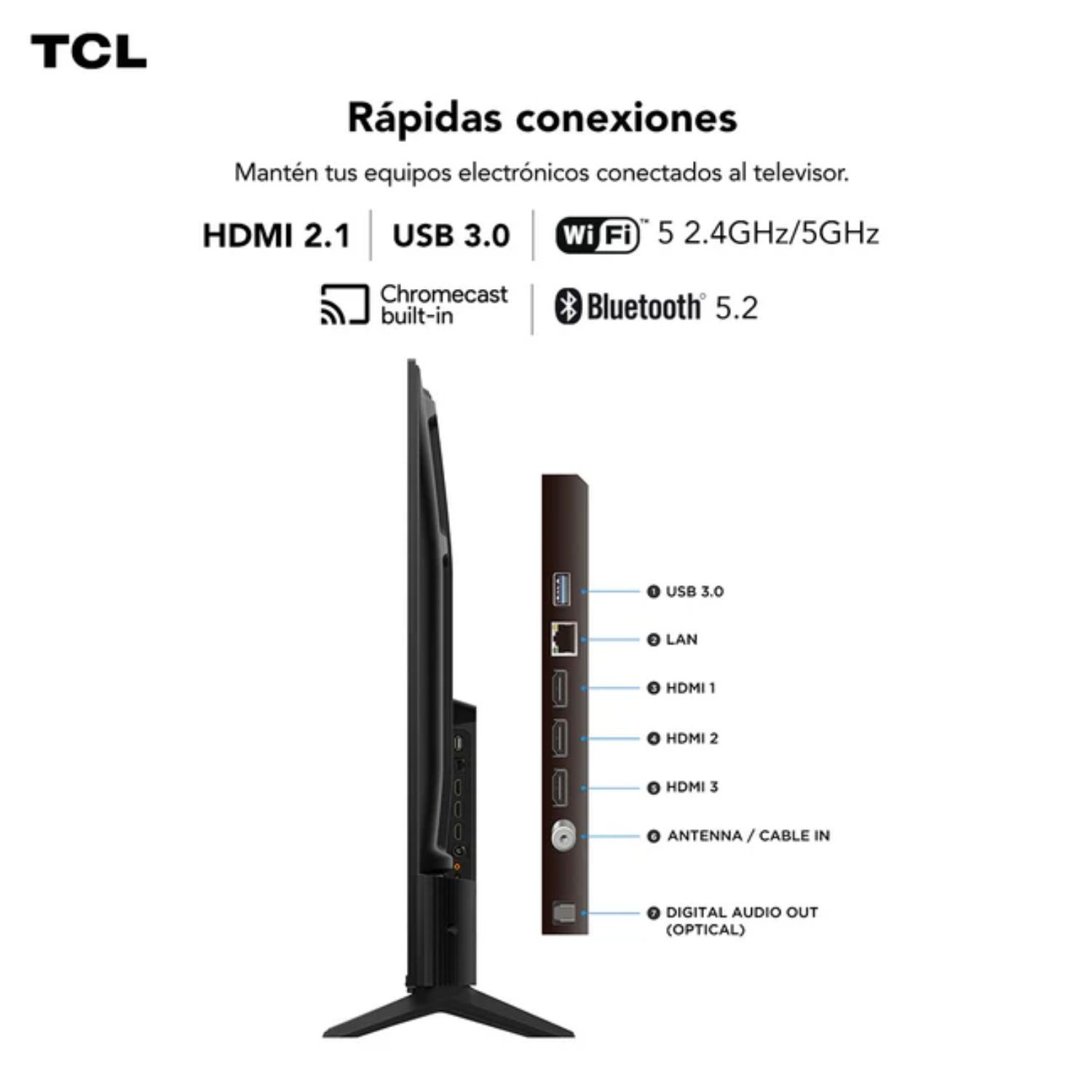 TELEVISOR TCL 65 QLED 4K 65T6C GOOGLE TV - 3