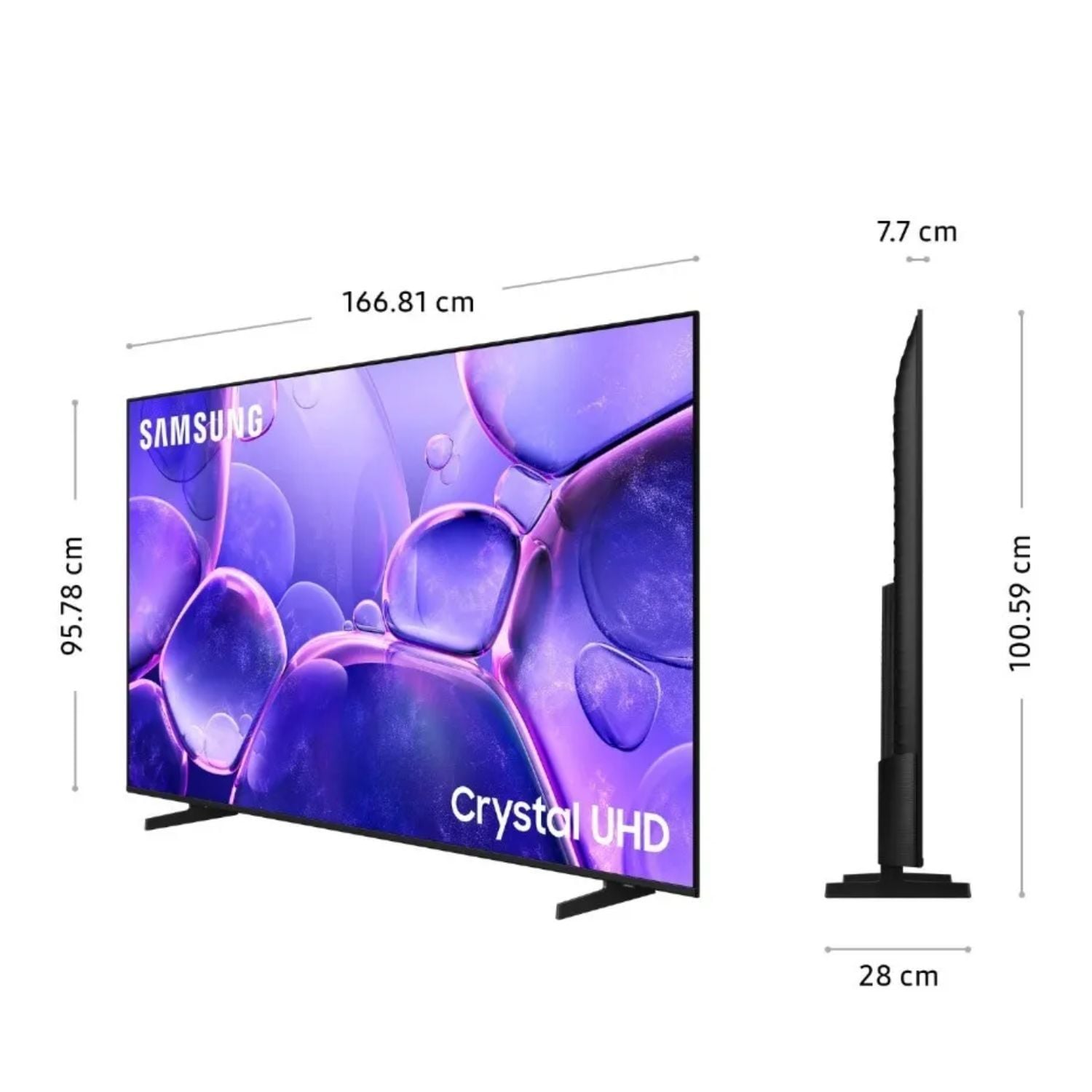 TELEVISOR SAMSUNG 75' UN75U8000FGXPE CRYSTAL UHD  UHD 4K SMART TV +  SOUNDBAR SAMSUNG HW-B450F 2025 - 2