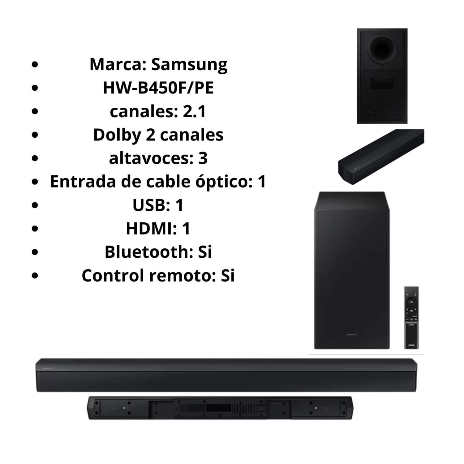 TELEVISOR SAMSUNG 75' UN75U8000FGXPE CRYSTAL UHD  UHD 4K SMART TV +  SOUNDBAR SAMSUNG HW-B450F 2025 - 3