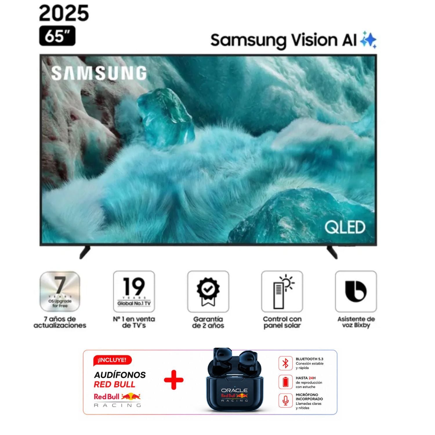 TELEVISOR SAMSUNG SMART TV 65 QLED 4K UHD QN65Q7FAAGXPE - 1