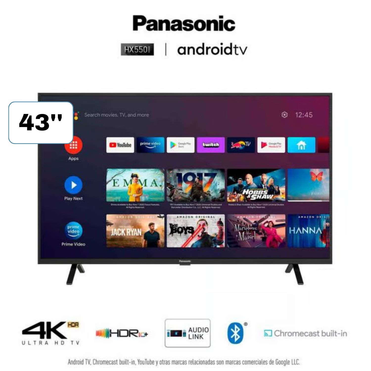 TV 43 PANASONIC TC-43HX550P 4K UHD SMART - 1