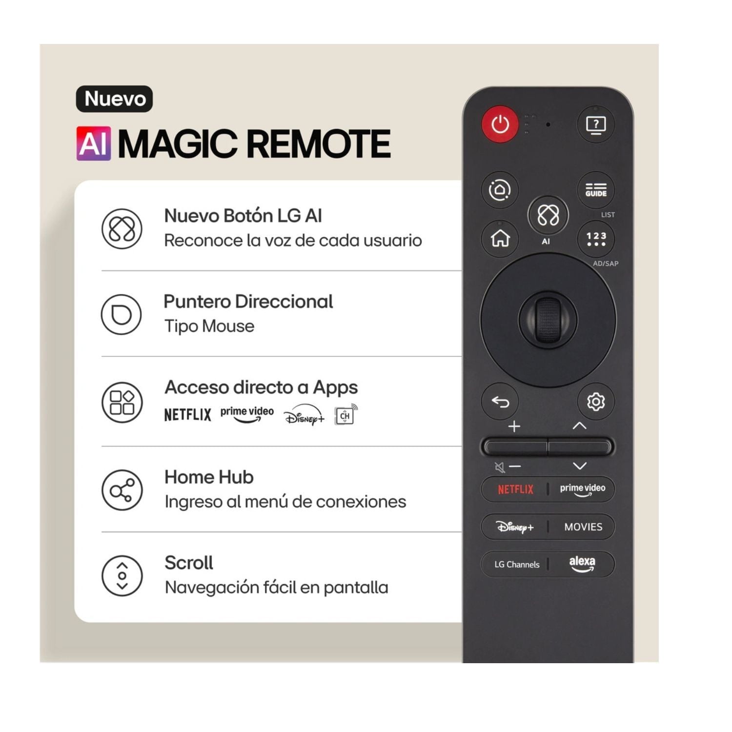 TELEVISOR LG 65 QNED 4K THINQ AI 65QNED82ASG - 3
