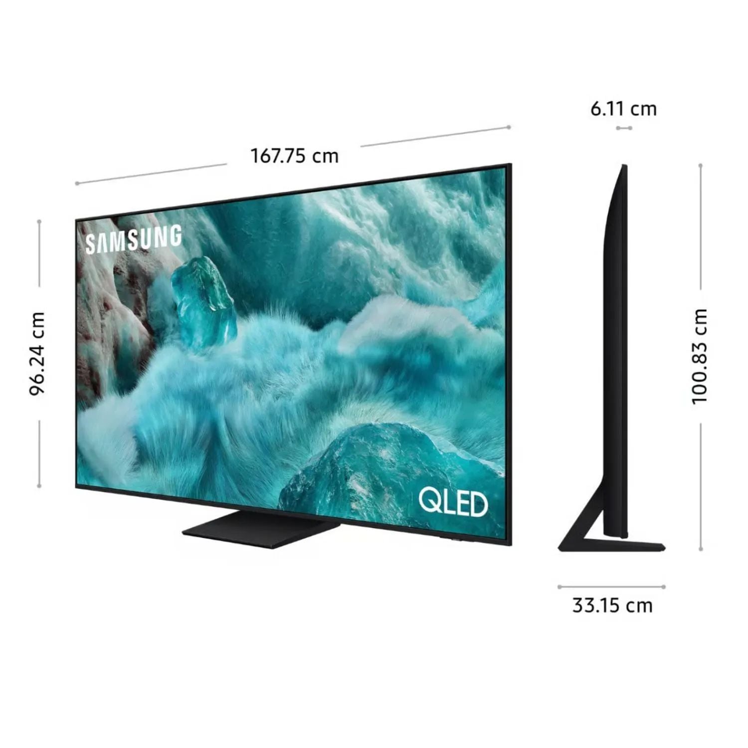 TELEVISOR SAMSUNG 75 QLED Q7F VISION AI SMART TV 2025 + RACK FIJO + ANTENA DIGITAL - 2