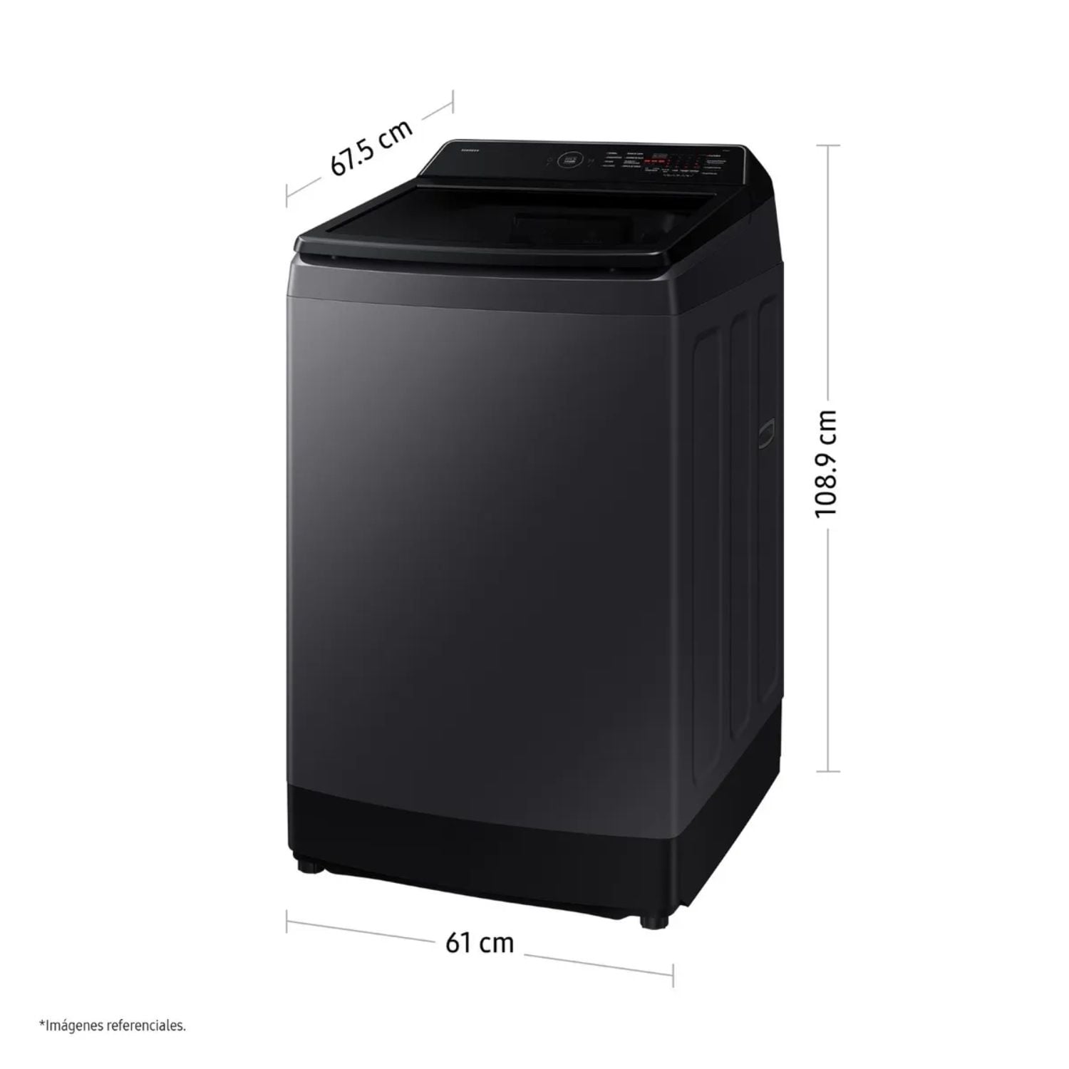 LAVADORA SAMSUNG 15 KG WA40F15E4C  ECOBUBBLE, DIGITAL INVERTER Y CARGA SUPERIOR - 2