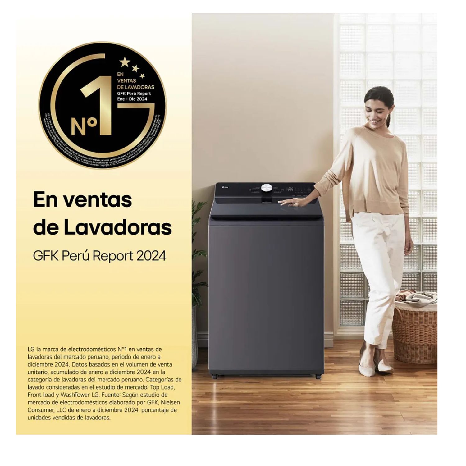 LAVADORA LG 13 KG WT13BVTB NEGRO + KIT PARA LAVAR - 3