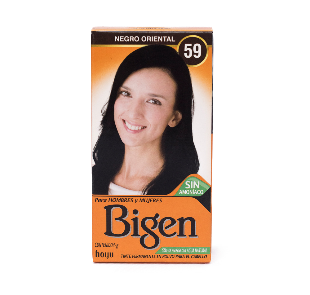TINTE DE CABELLO EN POLVO BIGEN NEGRO ORIENTAL 59 SIN AMONÍACO - 1