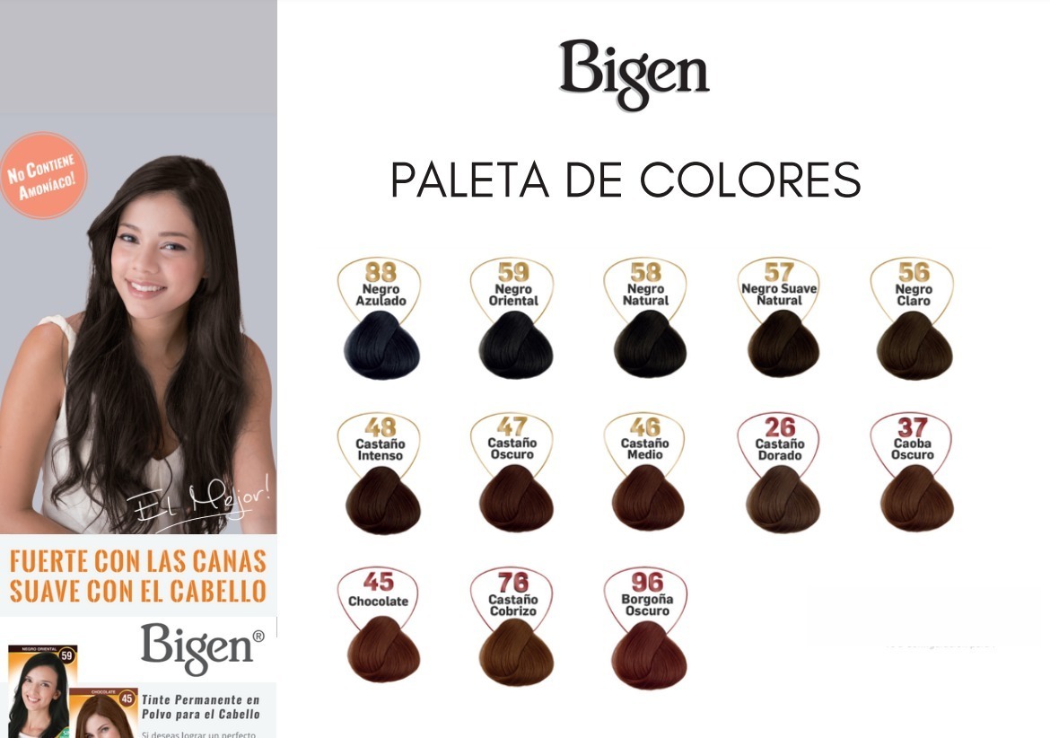 TINTE DE CABELLO EN POLVO BIGEN NEGRO ORIENTAL 59 SIN AMONÍACO - 2