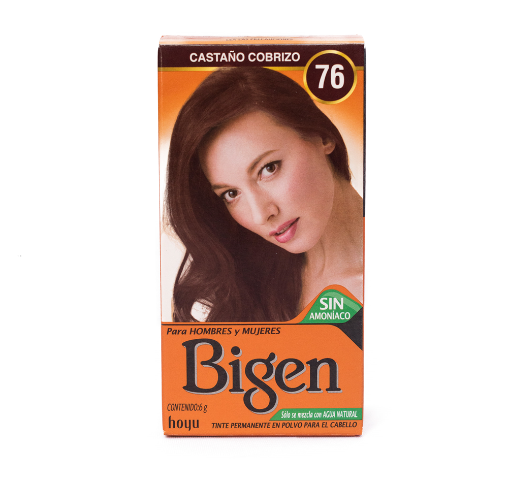 TINTE DE CABELLO EN POLVO BIGEN CAOBA OSCURO 37 SIN AMONÍACO - 1