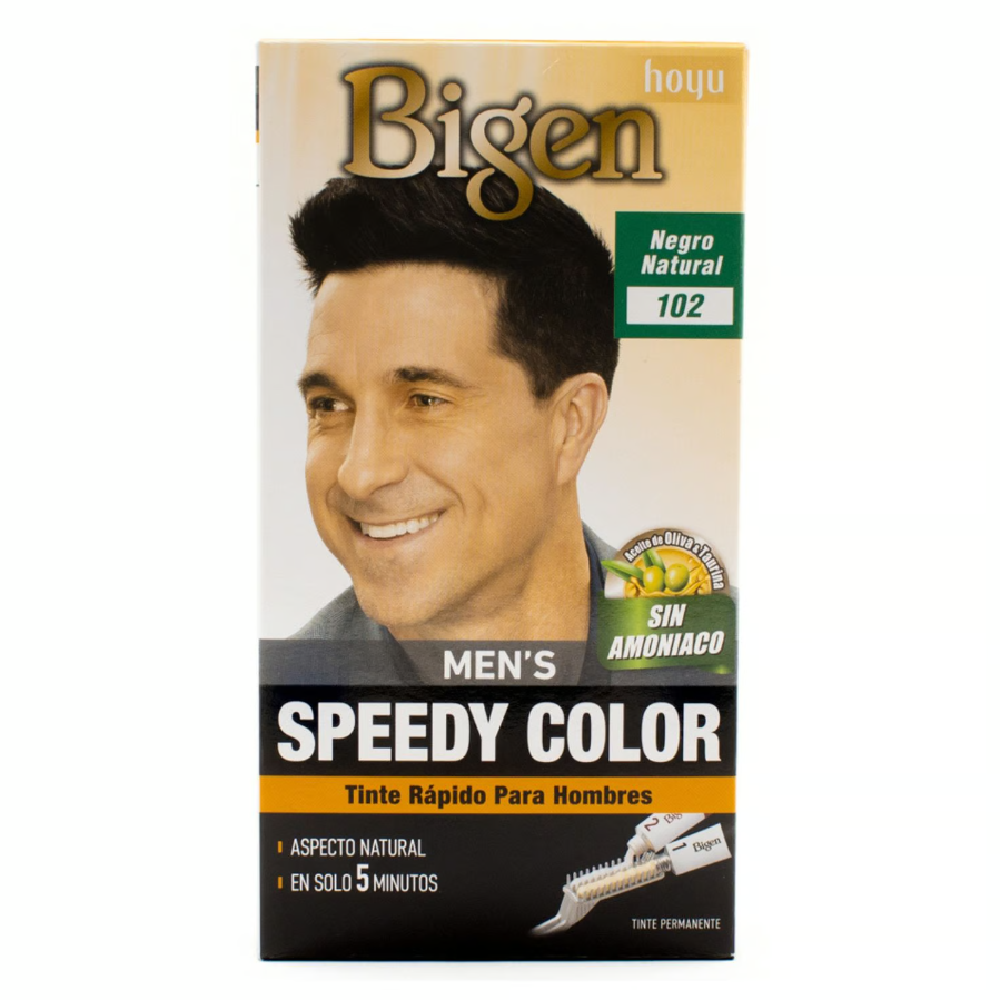 TINTE DE CABELLO EN CREMA BIGEN MENS SPEEDY COLOR 102 NEGRO NATURAL - 1