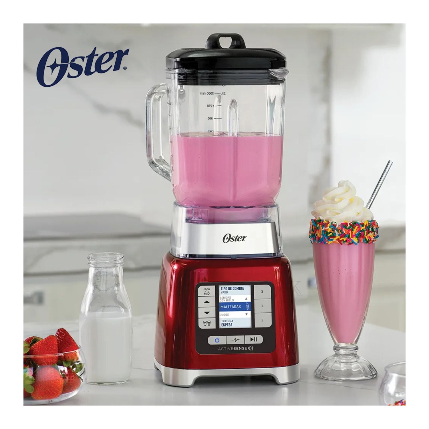 LICUADORA OSTER® ACTIVESENSE™ DE 1500W CON BLEND-N-GO BLSTTDGRBG - 3