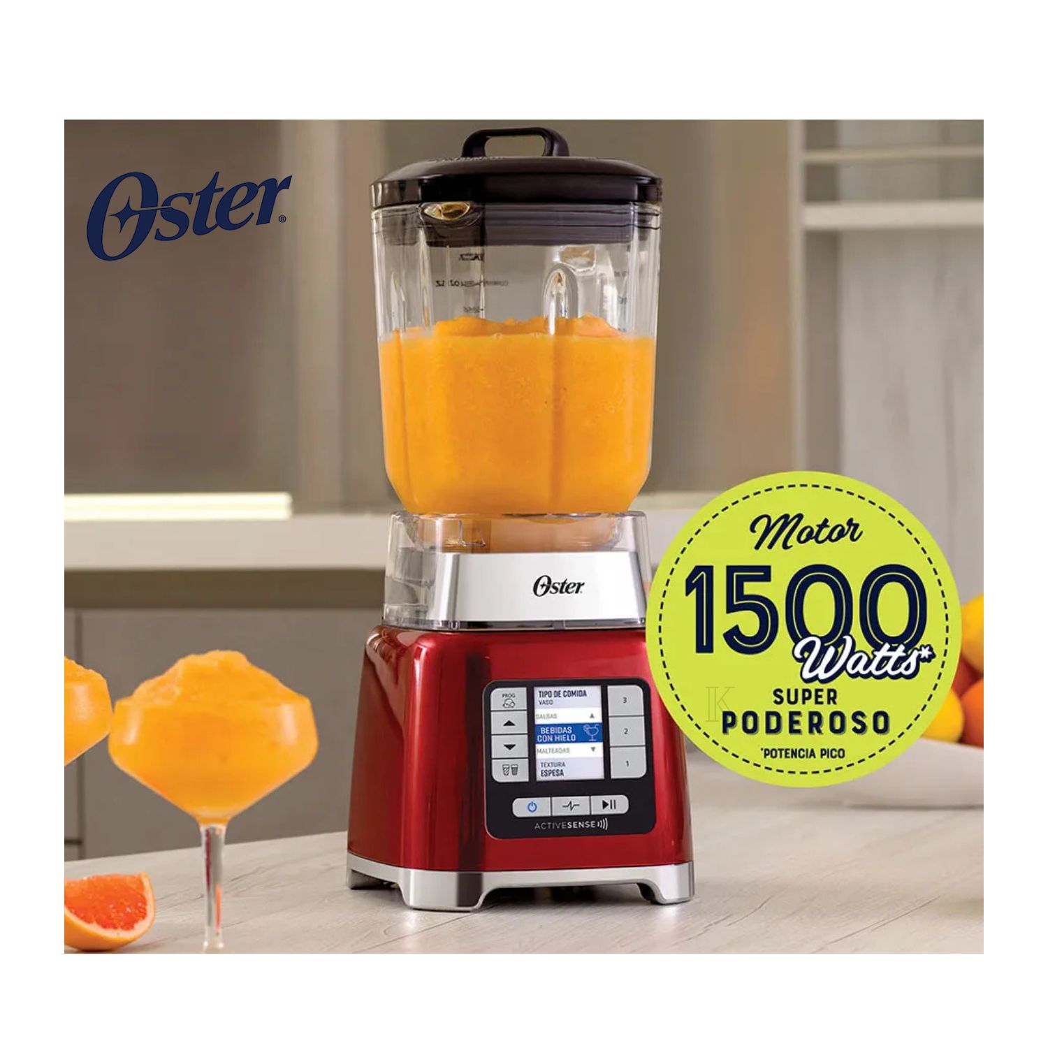 LICUADORA OSTER® ACTIVESENSE™ DE 1500W CON BLEND-N-GO BLSTTDGRBG - 4