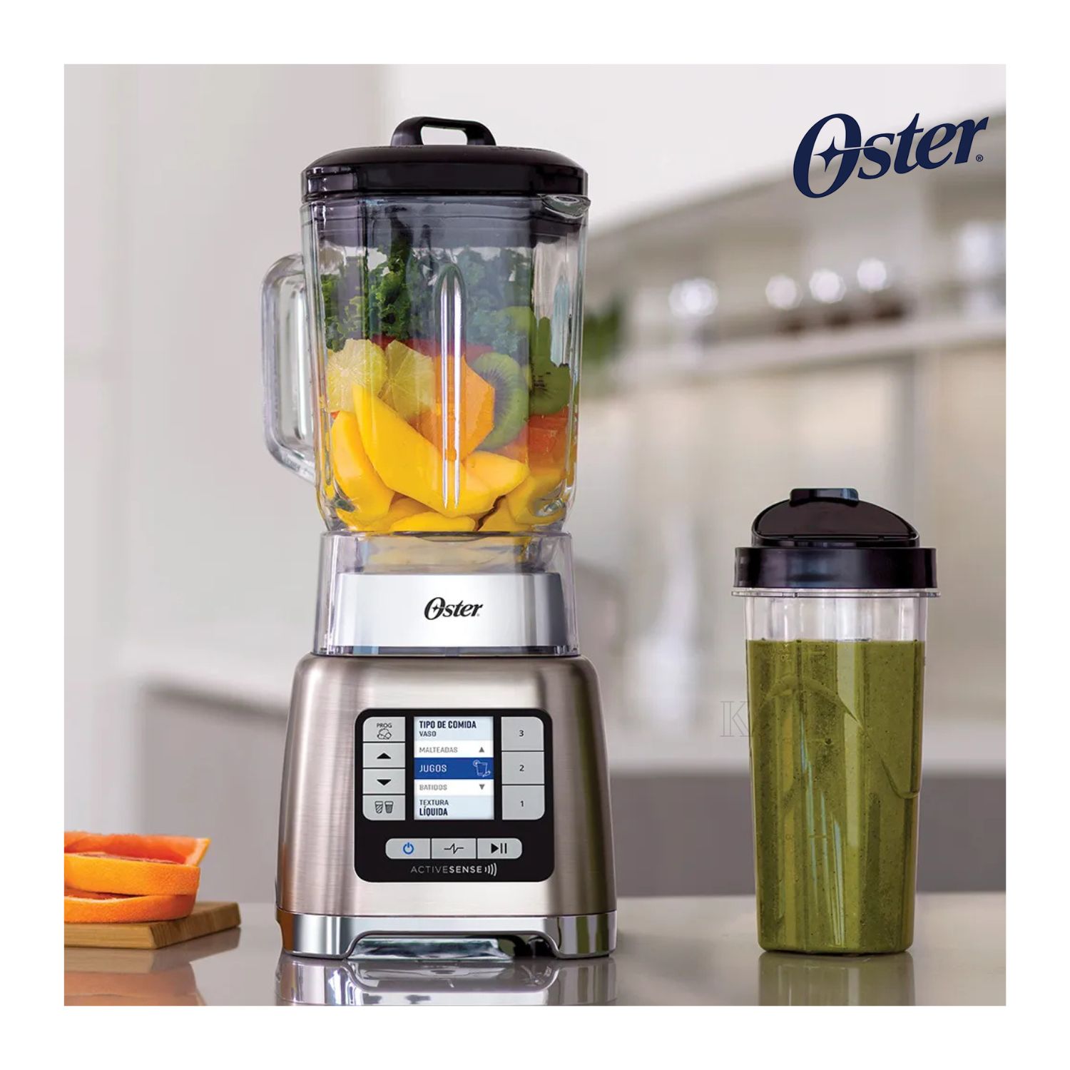 LICUADORA OSTER® ACTIVESENSE™ DE 1500W CON BLEND-N-GO BLSTTDGRBG - 3