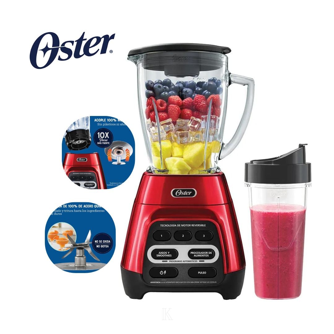 LICUADORA REVERSILE OSTER DE 1000W PICA HIELO  BLSTPYG1310RBG - 2
