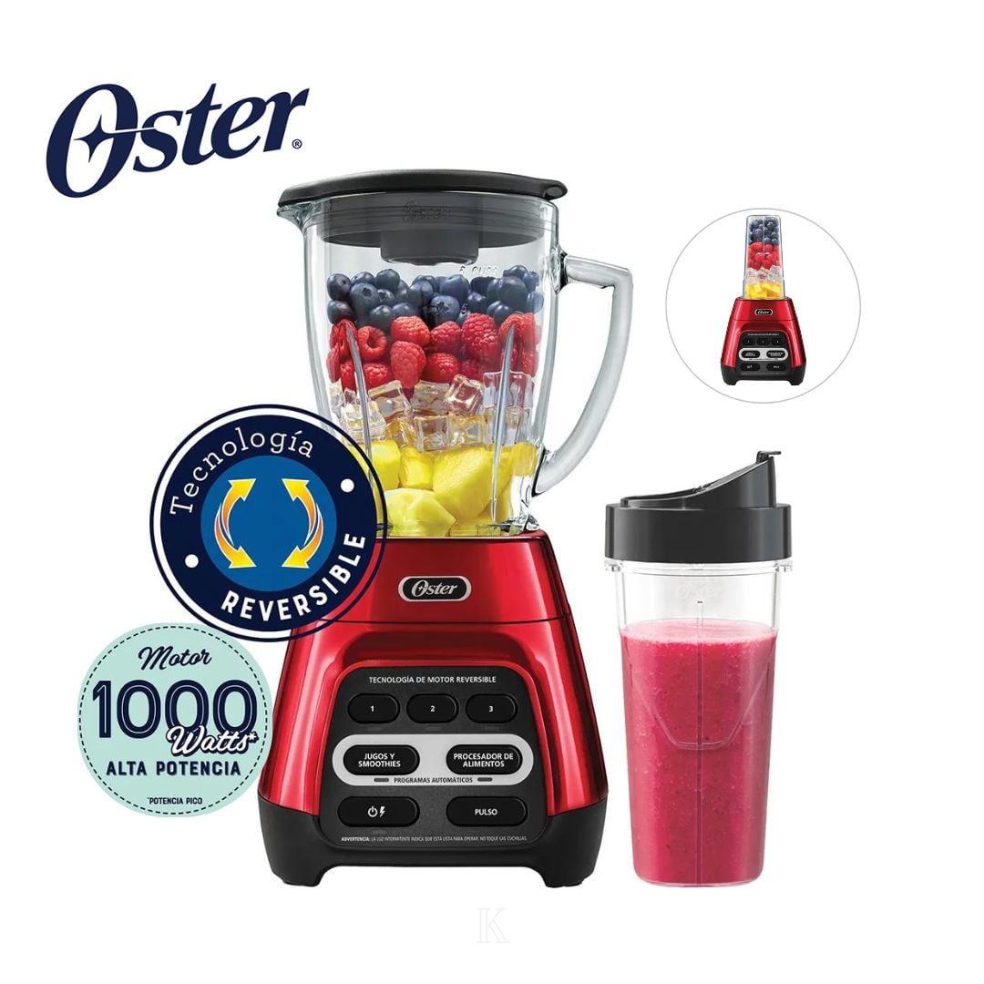 LICUADORA REVERSILE OSTER DE 1000W PICA HIELO  BLSTPYG1310RBG - 4