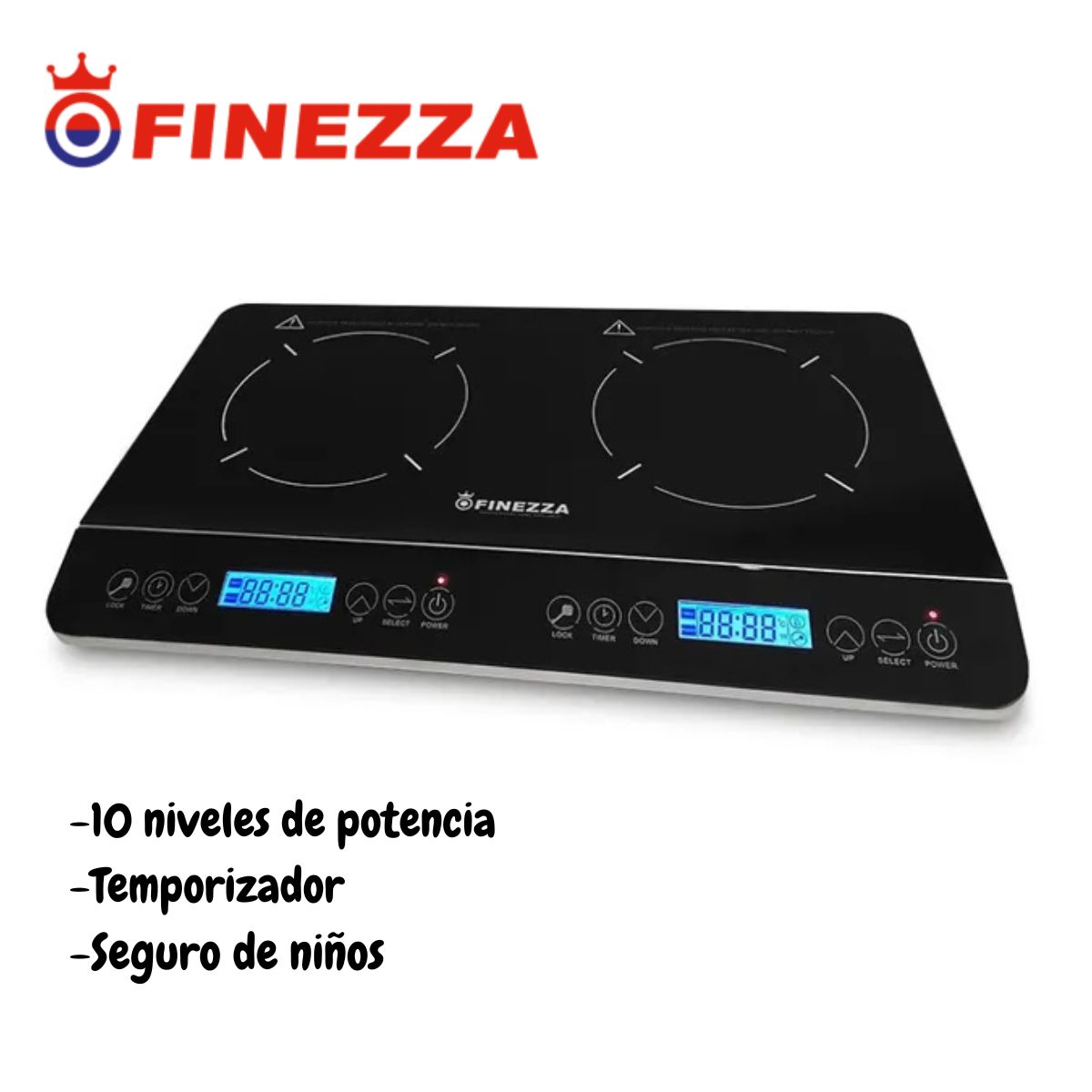 COCINA DE INDUCCION DE 2 HORNILLAS FINEZZA FZ-310IN2 - 1