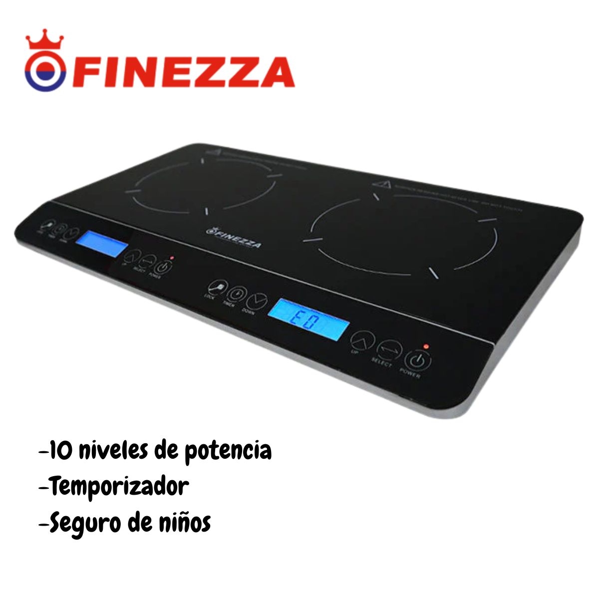 COCINA DE INDUCCION DE 2 HORNILLAS FINEZZA FZ-310IN2 - 2