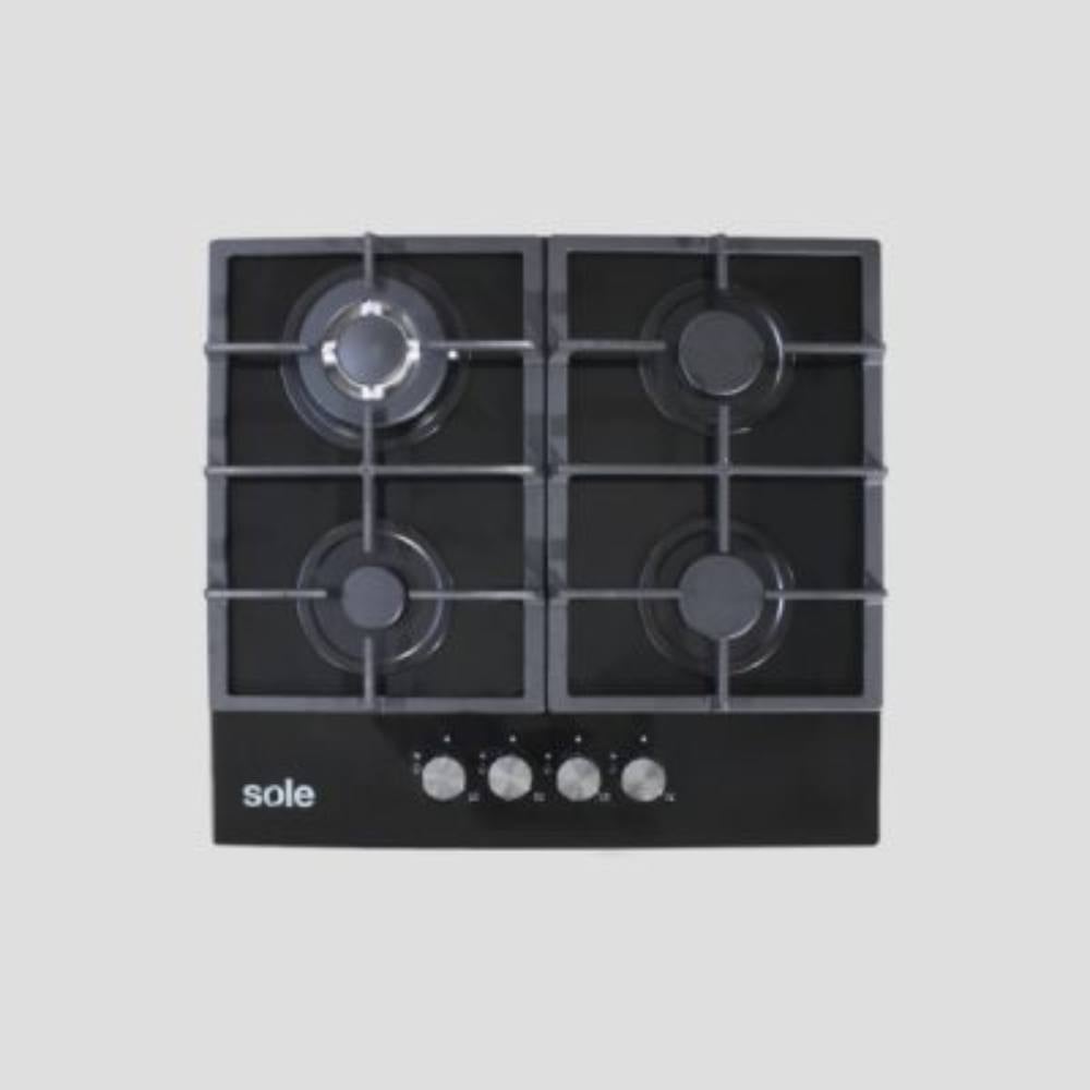 ENCIMERA VIDRIO TEMPLADO SOLE A GAS 60CM SOLCO045V2 - 1