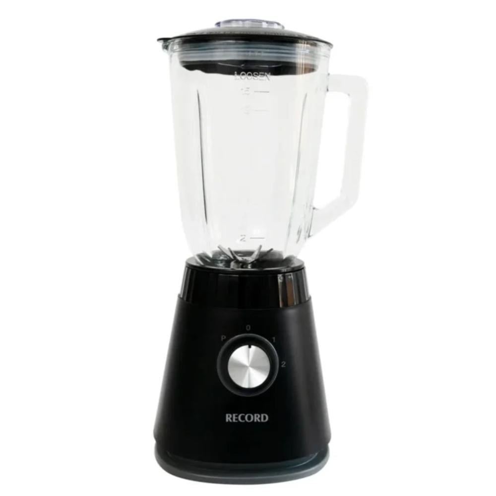 LICUADORA RECORD 2 VOLCIDADES NEGRO 600W REC-BL822NE - 1