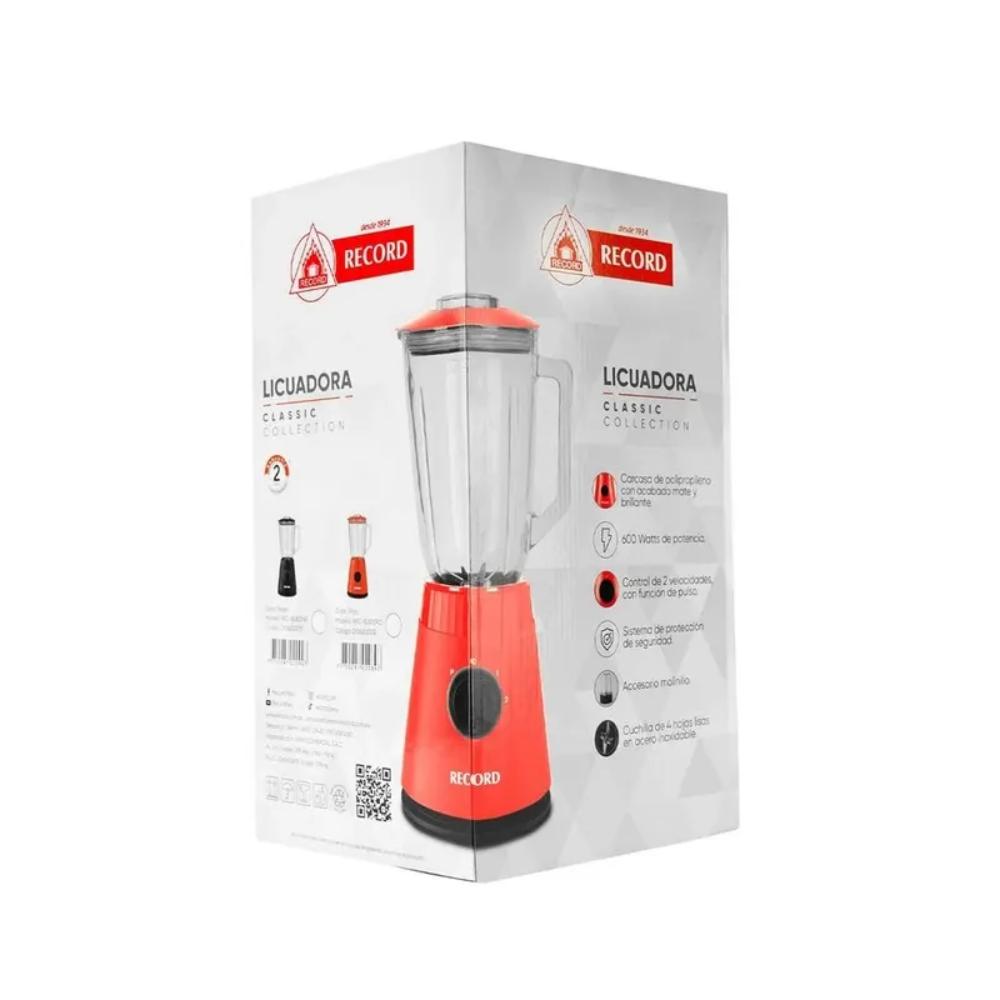 LICUADORA RECORD 2 VOLCIDADES ROJO 600W REC-BL822RO - 2