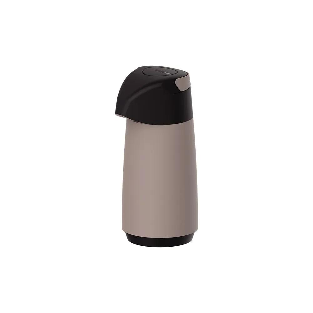 TERMO CON SIFÓN 1 LT BEIGE C/NEGRO - TRAMONTINA 70161955 - 1