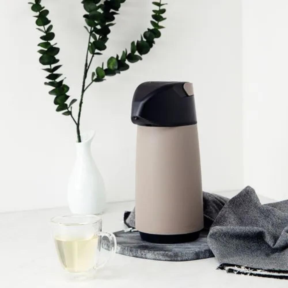TERMO CON SIFÓN 1 LT BEIGE C/NEGRO - TRAMONTINA 70161955 - 2