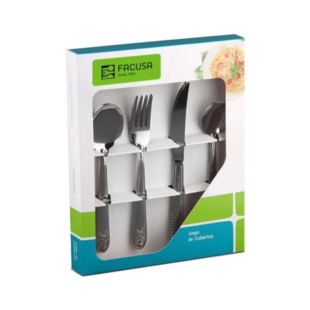SET DE CUBIERTOS FACUSA X 16PZAS MOD.10 - 10390111 - 1