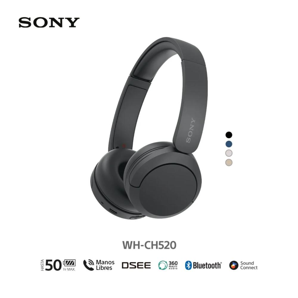 SONY AUDÍFONOS BLUETOOTH WH-CH520 NEGRO - 1