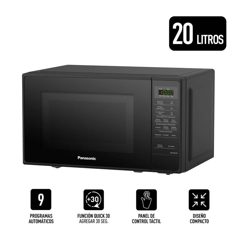 HORNO MIROONDAS PANASONIC 20L NN-SB25JBRPK NEGRO - 2
