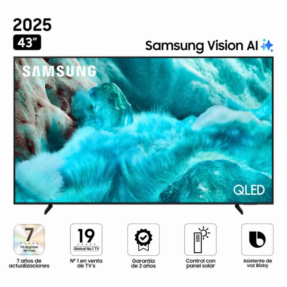 TELEVISOR SAMSUNG SMART TV 43 QLED 4K UHD QN43Q7FAAGXPE - 1