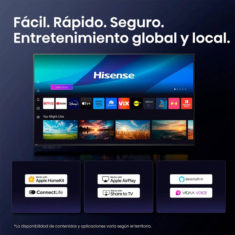 TELEVISOR SMART TV HISENSE 4K ULTRA HD 55 55Q6QV - 2
