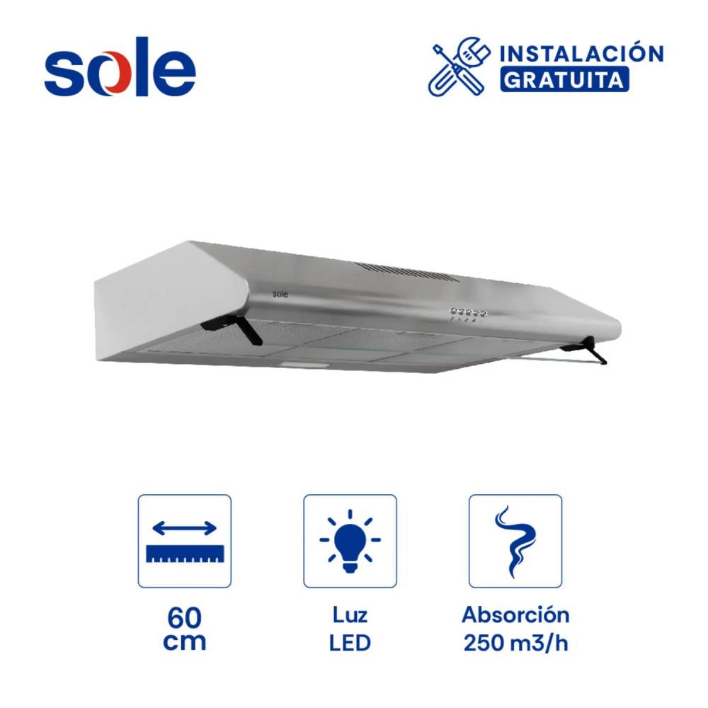 CAMPANA EXTRACTORA SOLE TURE20CO 80CM - 2