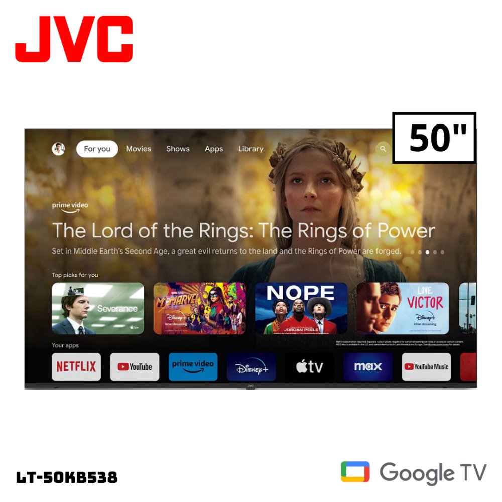 TELEVISOR JVC 50 SMART TV GOOGLE TV 4K UHD LED - LT-50KB538 - 1