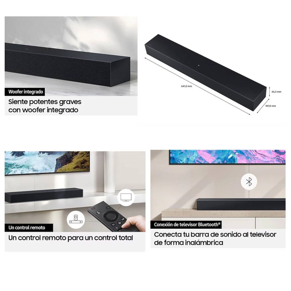 SOUNDBAR SAMSUNG 2.0 CH HW-B400F 40 WATTS - 2