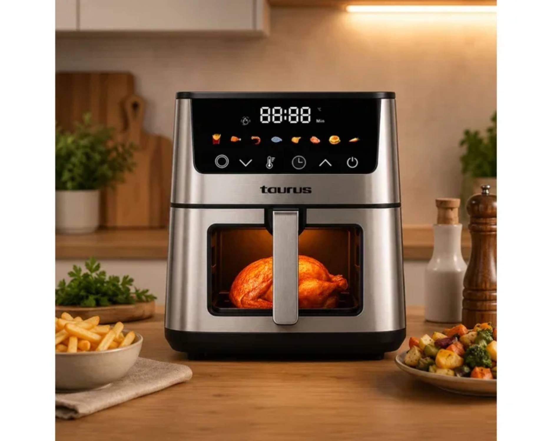 FREIDORA DE AIRE TAURUS SILVER FR II 5L - LICUADORA TAURUS SHAKE AWAY 2 0.6L - COMBO - 3