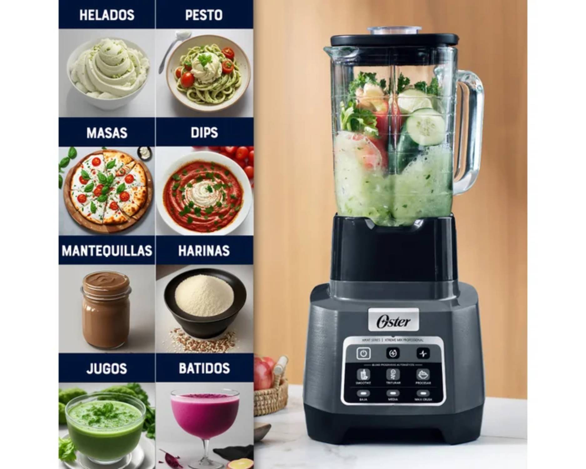 LICUADORA PROFESIONAL OSTER XTREME MIX BLSTXPGBW - 5