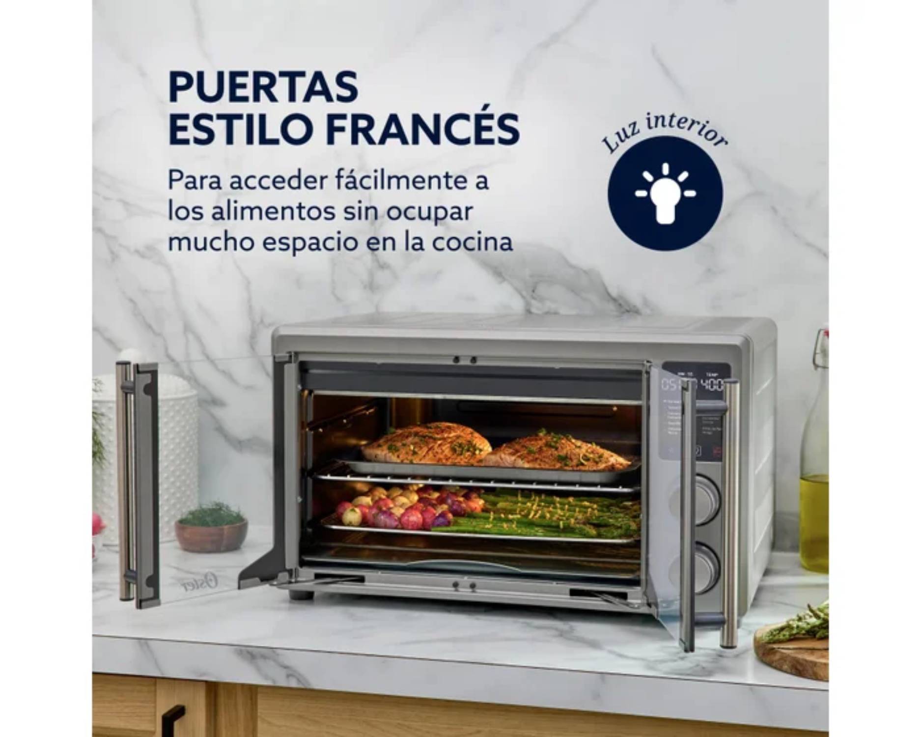 HORNO CON FREIDORA DE AIRE OSTER - TSSTTV42FDDAFNS 42L - 2