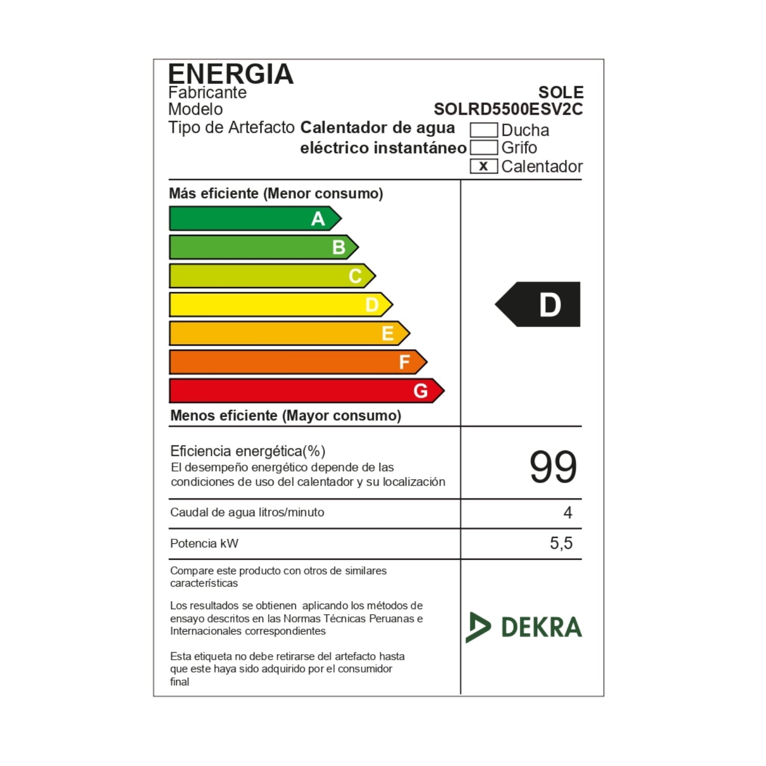 TERMA ROTOPLAS DURATERMA 50 L – AGUA CALIENTE 24 H - 2