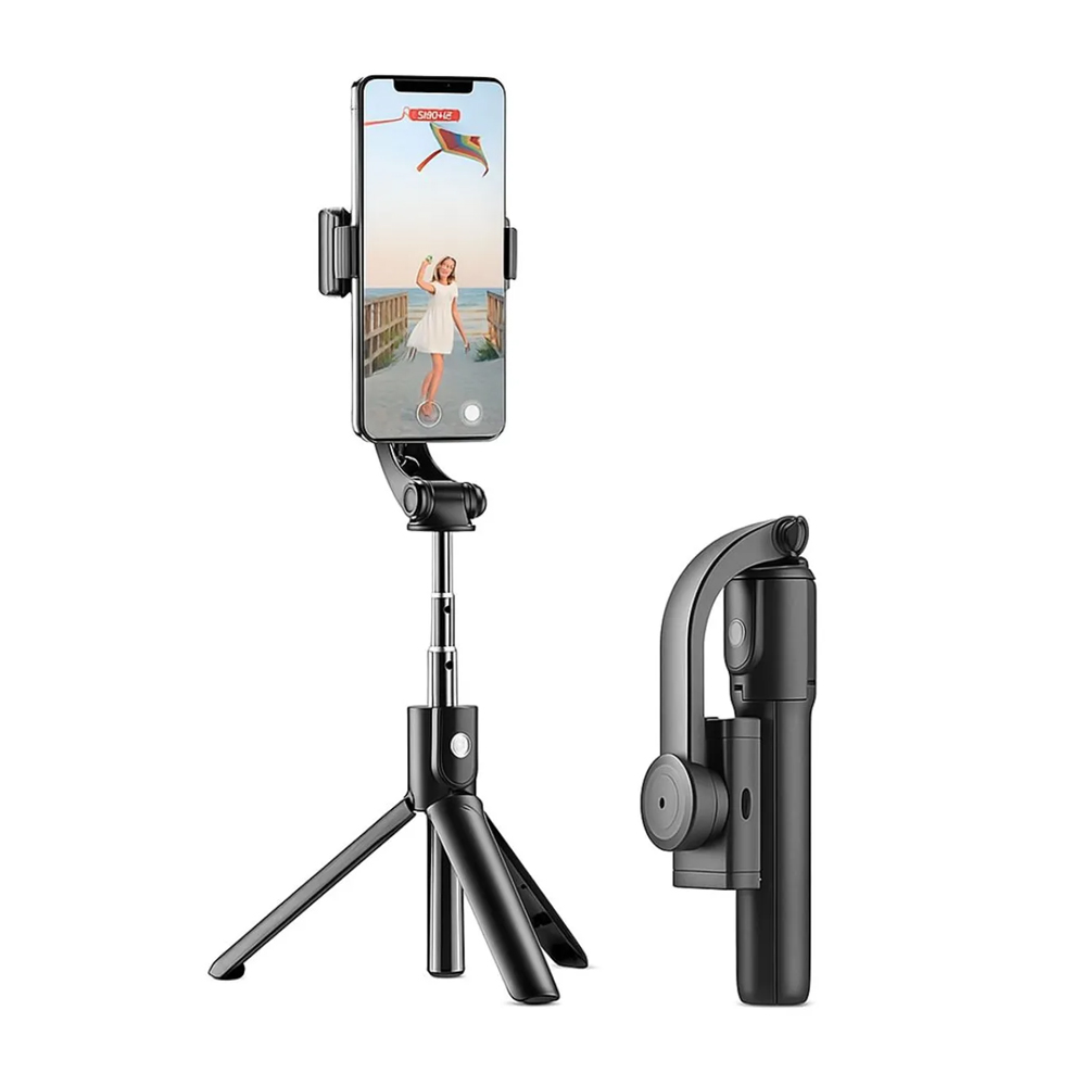 ESTABILIZADOR GIMBAL MULTIFUNCIONAL TRIPODE CON LUZ Y CONTROL BLUETOOTH 59 CM - 10