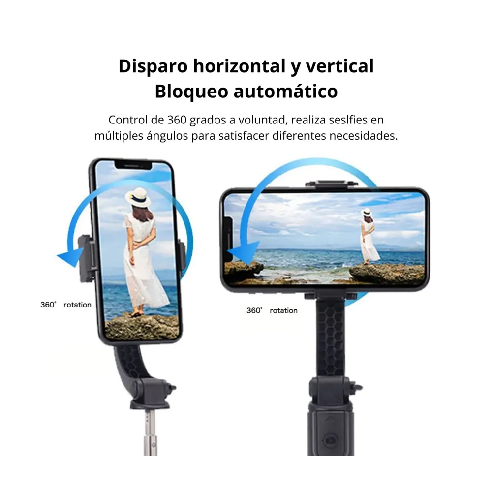 ESTABILIZADOR GIMBAL MULTIFUNCIONAL TRIPODE CON LUZ Y CONTROL BLUETOOTH 59 CM - 7