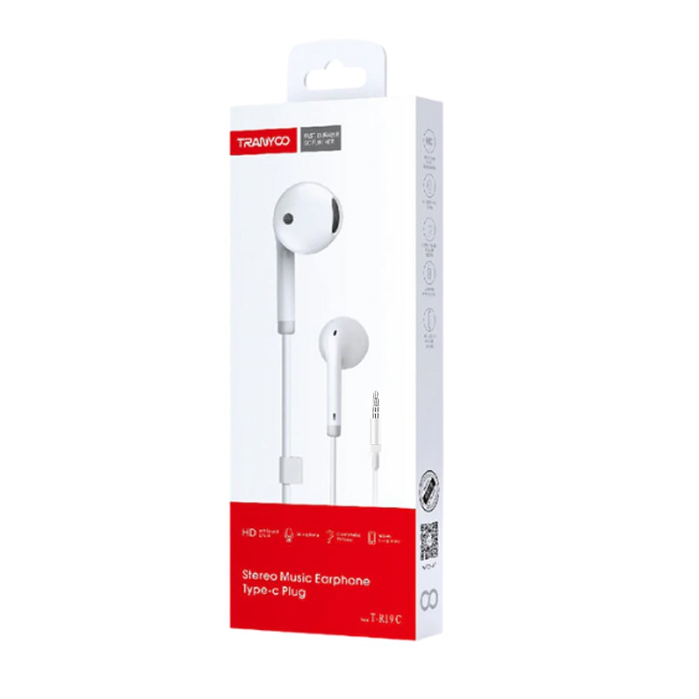 AUDÍFONOS CABLEADOS AUX 3.5MM PARA CELULAR, LAPTOP O PC TRANYOO BLANCO - 3