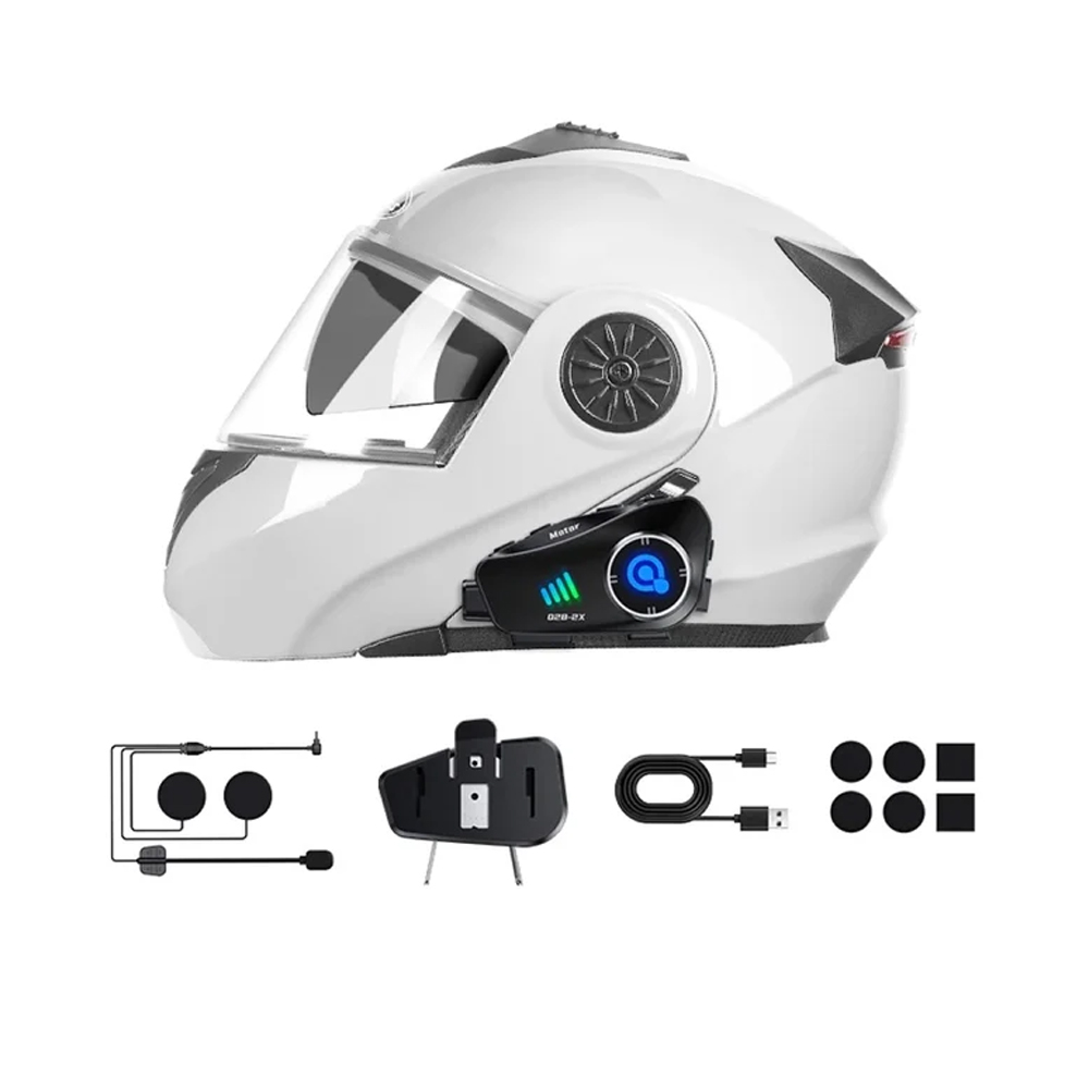 CÁMARA HD 1080 CON AURICULARES BLUETOOTH 5.3 PARA CASCO DE MOTO WIFI IPX6 MT-Q28 - 4