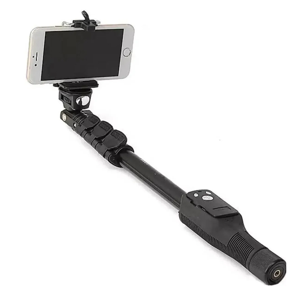 BRAZO SELFIE STICK 1 METRO PARA CELULAR CON CONTROL REMOTO BLUETOOTH IOS ANDROID - 3