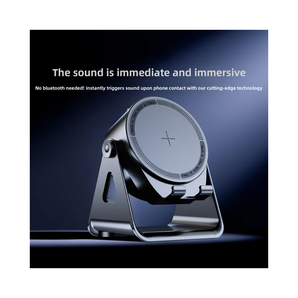 SOPORTE DE CELULAR CON INDUCCIÓN DE AUDIO POTENCIA SONIDO BLUETOOTH 5.3 - 2