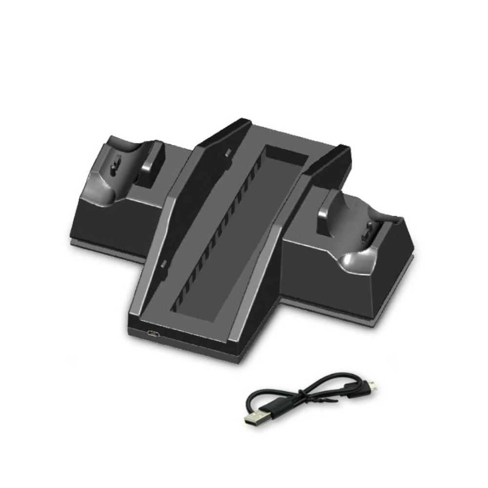 BASE DE CARGA SOPORTE DE CONSOLA Y VENTILADOR PARA PLAY STATION 4 PS4 - 2