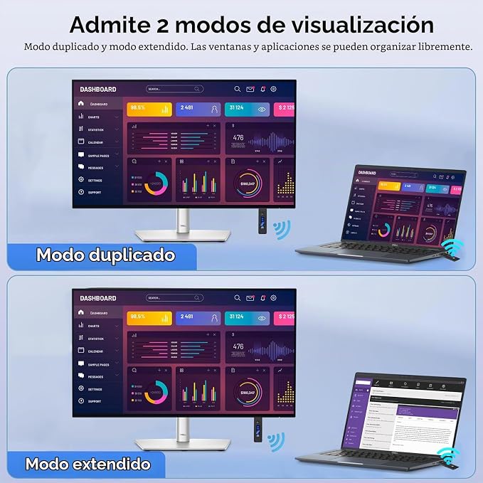 EXTENSOR HDMI INALÁMBRICO  FULL HD 1080P 60 HZ CON TRANSMISOR Y RECEPTOR DE HASTA 60M - 4