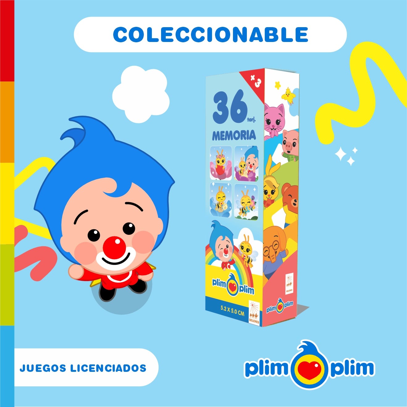JUEGO DE MEMORIA ABEJITA CHIQUITITA PLIM PLIM - 6