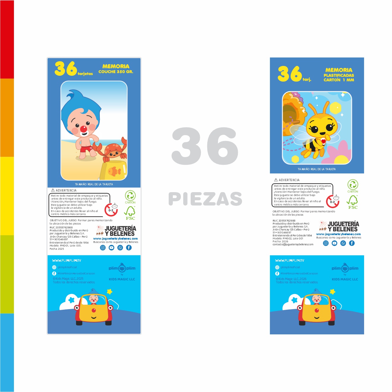 JUEGOS DE MEMORIA PACK DE PLIM PLIM - 3